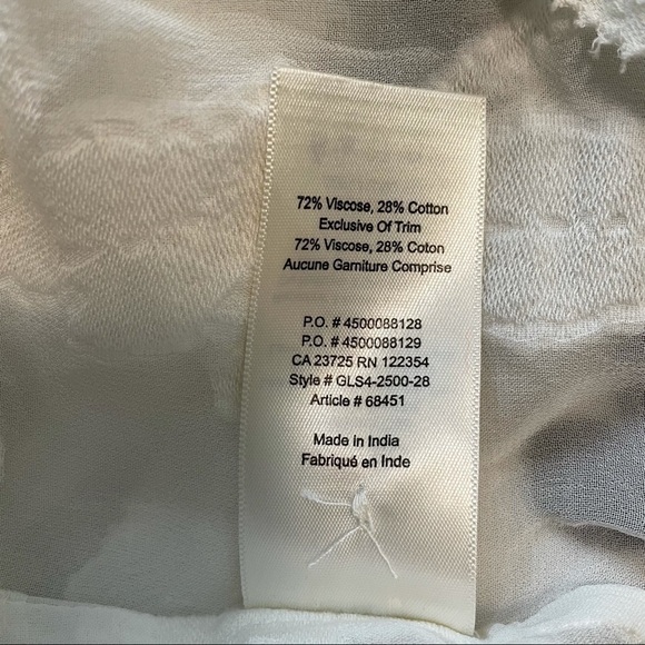 𝅺ARITZIA Wilfred Lourdes Appliqué White Lacey Blouse XS - Picture 8 of 11